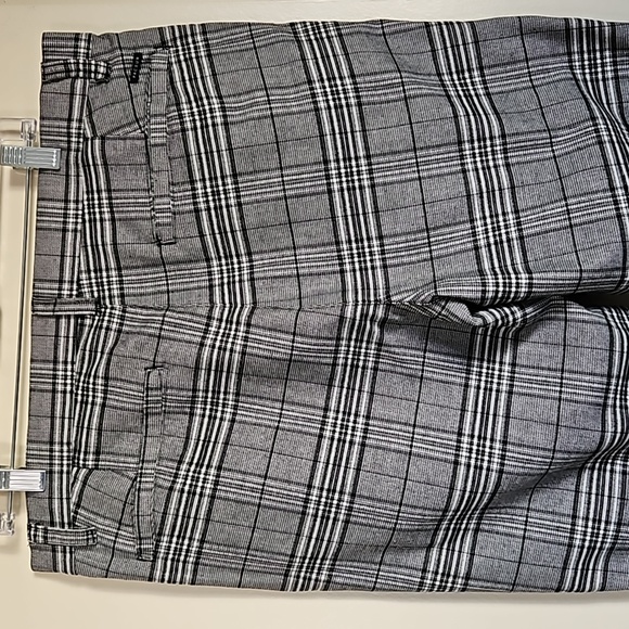 PaCsun slim chino gray plaid trouser pants size 34 - Picture 6 of 17